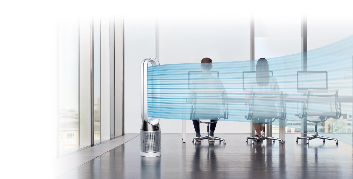 Dyson Pure Cool purifying gases in an office